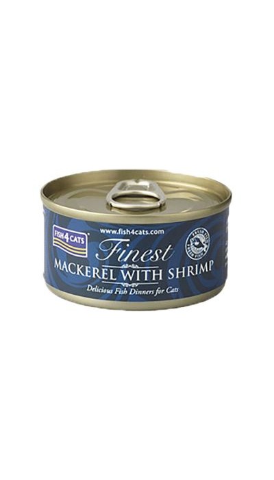 Fish4Cat - Makrela s krevetou 70 g