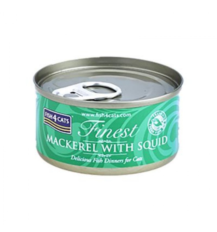 Fish4Cat - Makrela s kalamárom 70 g