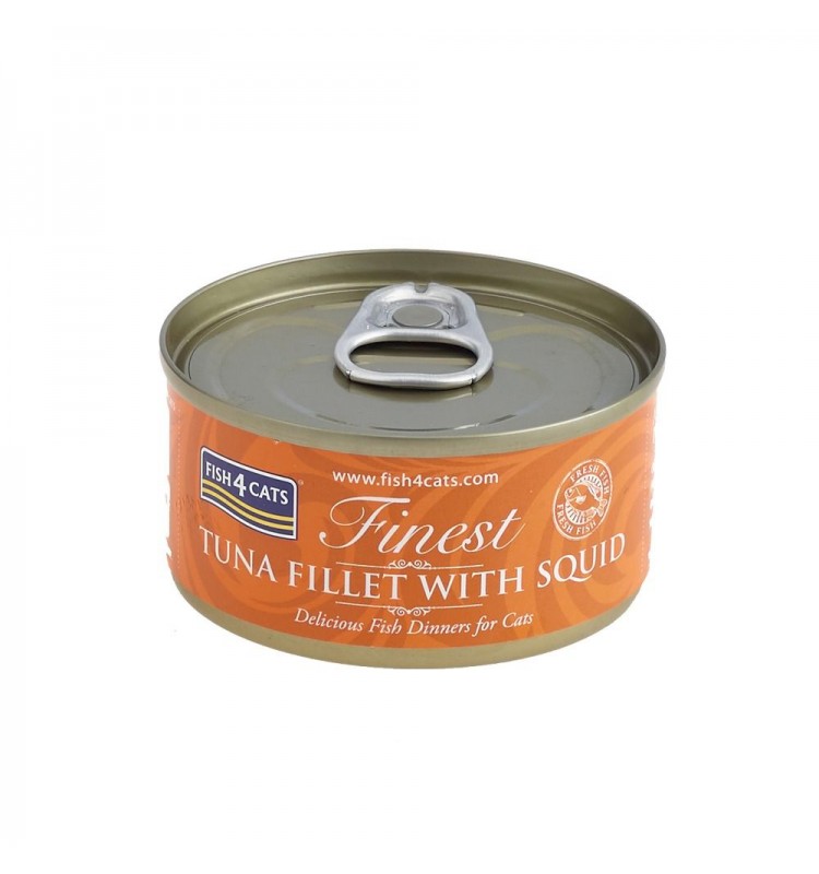 Fish4Cat -  Tuniak s kalamárom 70 g