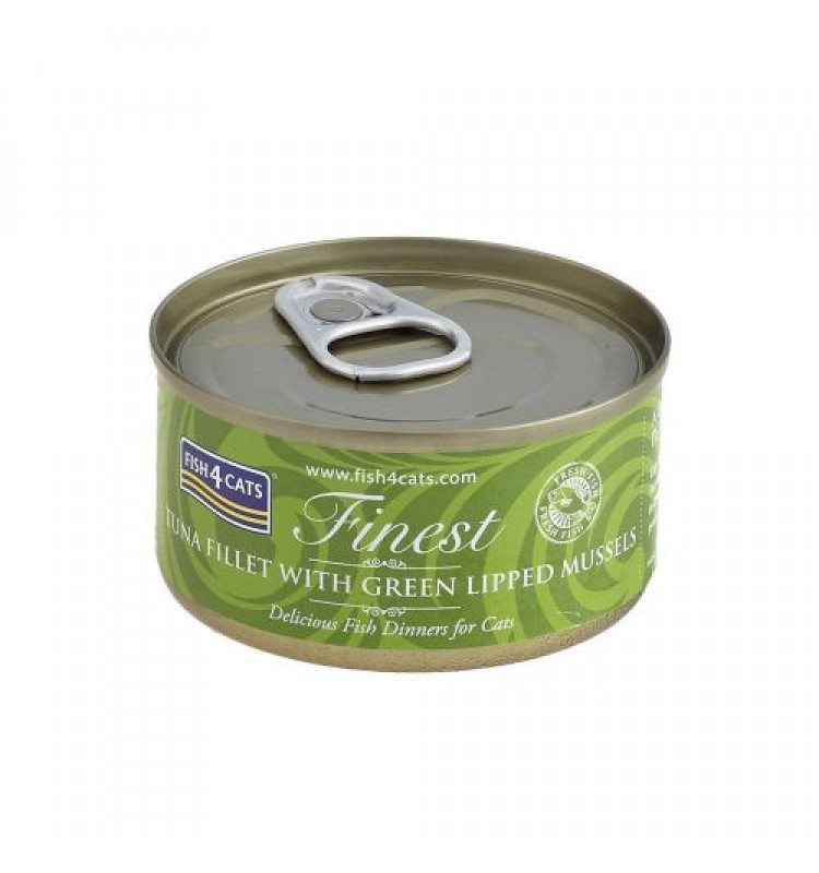 Fish4Cat -  Tuniak s mušlou 70 g